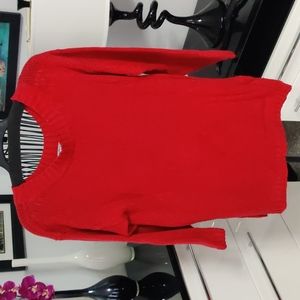 NWOT Reference point red oversized pullover S